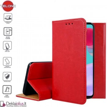 Telone grynos odos dėklas - raudonas (telefonams Samsung A52/A52 5G/A52S 5G)